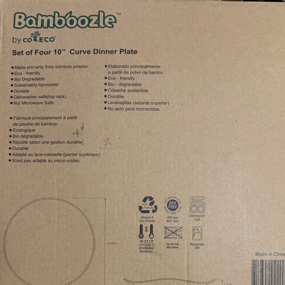BAMBOO Modern Gray Dinnerware Set - Picture 6 of 8
